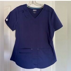 NEW NWOT Scrubstar Ultimate Women’s Scrub Top Navy Blue Medium M